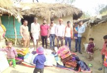 आश्रम तथा मञ्चद्वारा आगलागी पीडितलाई सहयोग