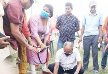 शहीदको परिवारलाई घर बनाई दिदै,नेकपा (माओवादी केन्द्र) सर्लाही