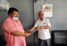 खेलकुद मन्त्री सिंहलाई लालबन्दीमा स्वागत तथा सम्मान