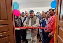 मन्त्री सिंहले गरे,धनकौल गाउँपालिकाकाे नवनिर्मित मुख्य प्रशासनिक भवनकाे उद्घाटन