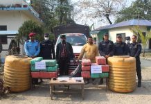 लागुऔषध गाँजा सहित २ युवक प्रहरीकाे नियन्त्रणमा