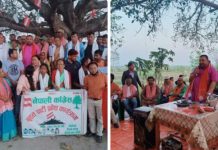 सर्लाहीमा निर्वाचन लक्षित पहिलो दिनको कार्यक्रममै ७८ जना गरे,कांग्रेसमा प्रवेश : मन्त्री सिंहले गरे स्वागत