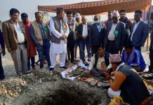 मन्त्री सिंहले गरे;ब्लड बैंक तथा रिसर्च सेन्टर भवनको शिलान्यास