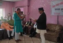 जिल्ला समन्वय समिति सर्लाहीका पदाधिकारीहरूले गरे, सपथ ग्रहण ;२० वटै पालिकामा एक-एक वटा बारुणयन्त्रकाे लागि पहल गर्ने निर्णय