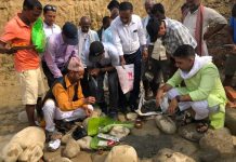 ईश्वरपुरकाे मियाखोरमा बन्ने भयाे पक्की पुल ; मेयर आचार्यले गरे शिलान्यास