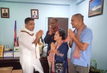मेयर आचार्यले गरे,कांग्रेस जिल्ला पदाधिकारीलाई स्वागत तथा सम्मान