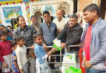बागमती सेवा समाजद्वारा जोखिममा रहेका बालबालिकालाई सरसफाई सामग्री वितरण