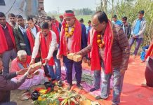 गोडैताका मेयर यादवले गरे; २ करोड ८० लाखमा बन्ने विद्यालय भवनकाे शिलान्यास