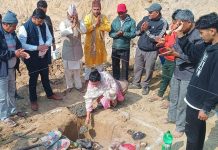 बागमतीमा उपमेयर मोक्तानले गरिन् ; विद्यालय भवन शिलन्यास