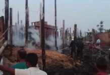 सर्लाहीको विष्णु गाउँपालिका-१ मा भीषण आगलागी; ७० घर जलेर खरानी