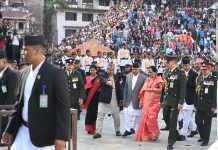 राष्ट्रपति पौडेलले गरे; ईन्द्रजात्रा अवलोकन
