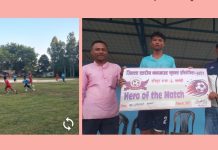 हरिपुर नकआउट फुटबल : गौरी शंकर क्वाटरफाइनल प्रवेश