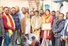 बिकास केन्द्रित छलफलमा रहेकी सांसद चन्दा चौधरीलाई चन्द्रनगरमा गरियो,सम्मान