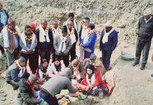 ईश्वरपुरमा सांसद चौधरीले गरिन् , विद्यालय भवनको शिलान्यास