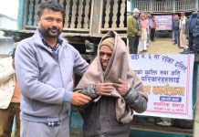 हरिपुर्वामा नागरिक समाजले वितरण गर्याे; विपन्न नागरिकलाई कम्बल
