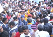 नेकपा (माओवादी केन्द्र) का अध्यक्ष `प्रचण्ड´ सर्लाहीमा