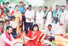 सांसद चौधरीले गरिन् ; बिर्ता- किसनपुर कालोपत्रे सडक शिलान्यास