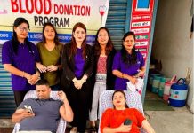 लालबन्दीमा ८४ जनाले गरे रक्तदान