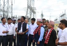 उर्जा मन्त्रीद्वारा देशकै ठूलो अन्तर्देशीय प्रसारण लाइनको स्थलगत निरीक्षण