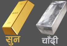 बढ्यो, सुनचाँदीको मूल्य