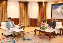 प्रधानमन्त्री ओली शितलनिवासमा