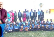 कांग्रेसका युवा नेता साहले गरे, जन्मदिनमा विद्यार्थीलाई शैक्षिक सामग्री सहयोग